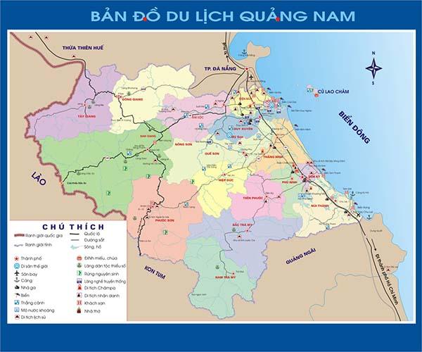 Bản đồ du lịch Quảng Nam