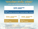 Săn vé máy bay Vietnam Airlines chỉ từ 599,000 đồng