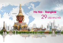 Vietnam Airlines vé máy bay đi Bangkok khứ hồi chỉ 29 USD