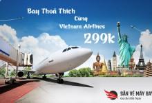 Săn vé liền tay với vô số vé máy bay giá rẻ của Vietnam Airlines
