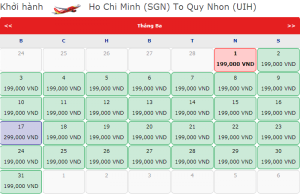 Đặt vé máy bay giá rẻ đi Quy Nhơn chỉ từ 199k