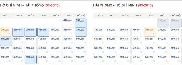 Vé máy bay từ Sài Gòn đến Hải Phòng chỉ với 599k trong tháng 9