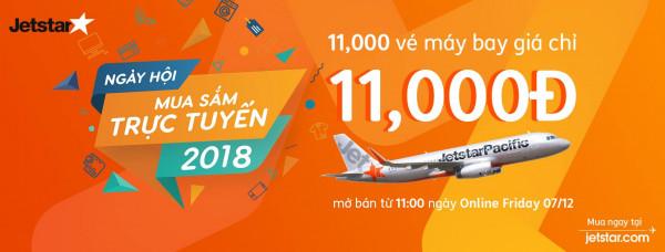Online Day, Jetstar mở bán 11000 vé máy bay chỉ từ 11k