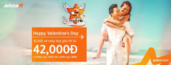 Happy Valentine’s Day Jetstar mở bán vé máy bay giá chỉ từ 42k