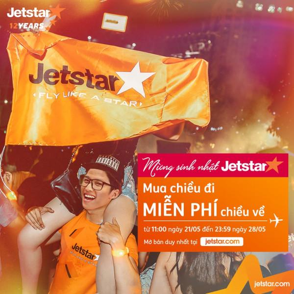 Jetstar mở bán “Mua vé chiều đi miễn phí chiều về”