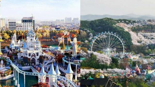 Các khu vui chơi như Lotte World và Everland