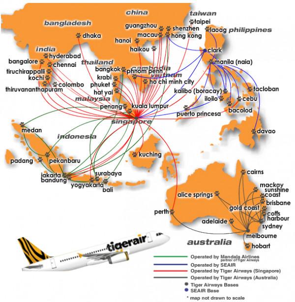 Hãng hàng không Tiger Airways – Săn vé máy bay giá rẻ