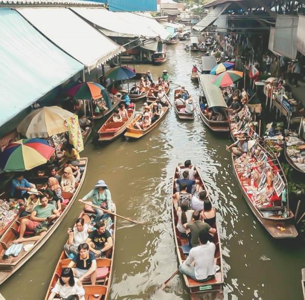 Chợ nổi Khlong Lat Mayom1