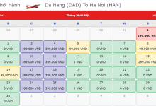 Vé máy bay Đà Nẵng đi Hà Nội giá chỉ từ 199k