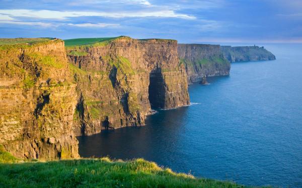 Evening light on the Cliffs of Moher