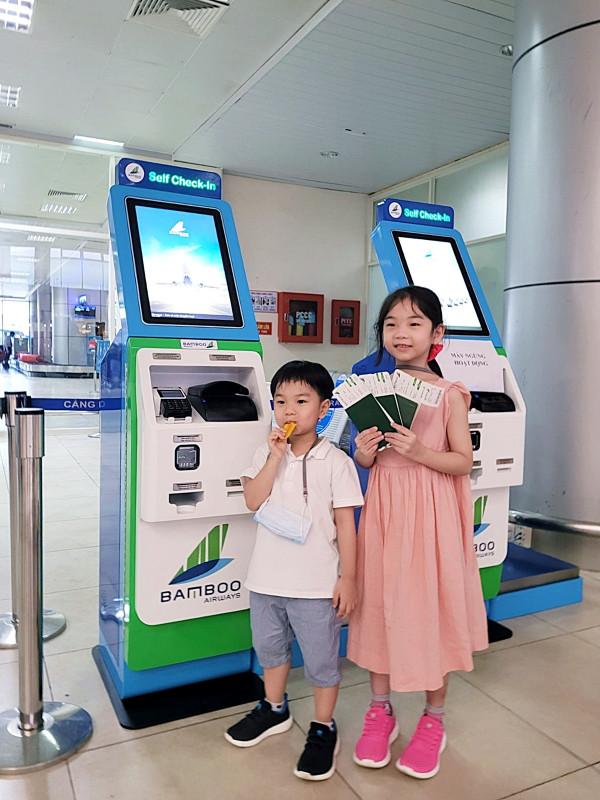 Giới thiệu kiosk checkin BAMBOO AIRWAYS tại Nha Trang