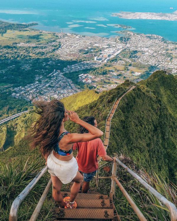 Cầu thang Haiku, Oahu, Hawaii, Mỹ