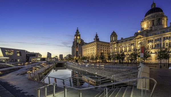 The Three Graces on Liverpools waterfront