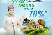 Ưu đãi giảm 70% vé máy bay từ Bamboo airways