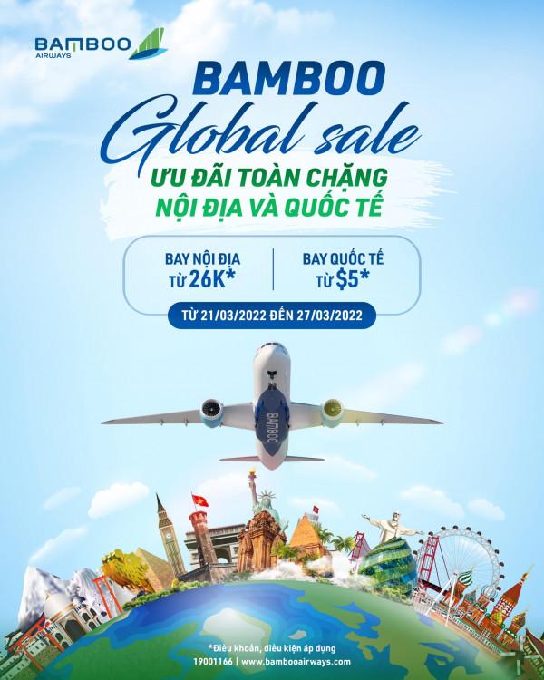 Bùng nổ cùng ưu đãi toàn chặng bay của Bamboo Airways