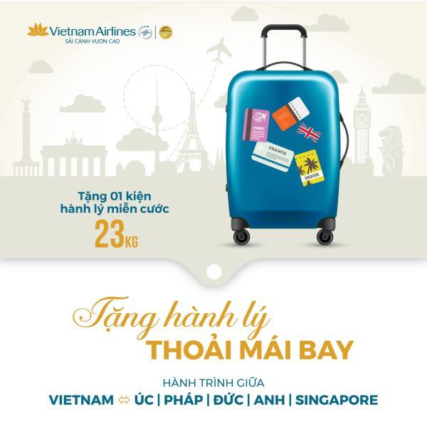 Tặng hành lý thoải mái bay cùng Vietnam Airlines