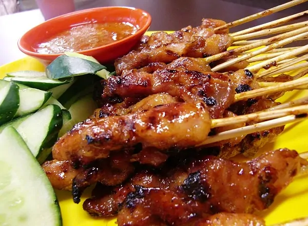 Thịt nướng Satay – món ăn vặt nổi tiếng Singapore