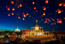 Lễ hội thả đèn trời rực rỡ Yi Peng Chiang Mai ở Thái Lan