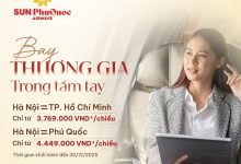 Ưu đãi giá vé “Bay Thương Gia Trong Tầm Tay” từ Sun PhuQuoc Airways